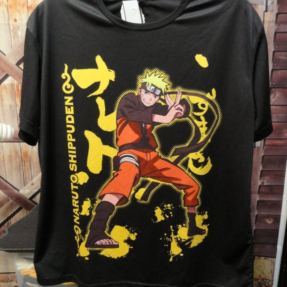 Source Unknown Other - Naruto Shippuden Manga series Fantasy graphic Jersery~Worn~Detailed~Gamer